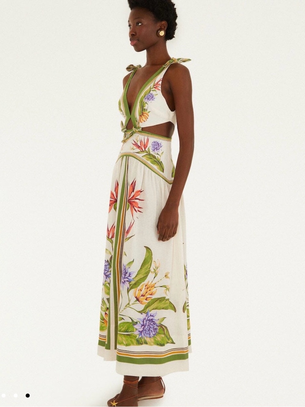 FARM Rio Sand Tropical Scarf Maxi Dress - Picture 4 of 4